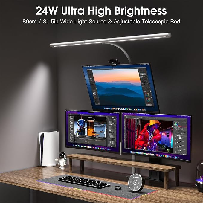 EYOCEAN Desk Lamp, 31.5" Desk Light - Image 2