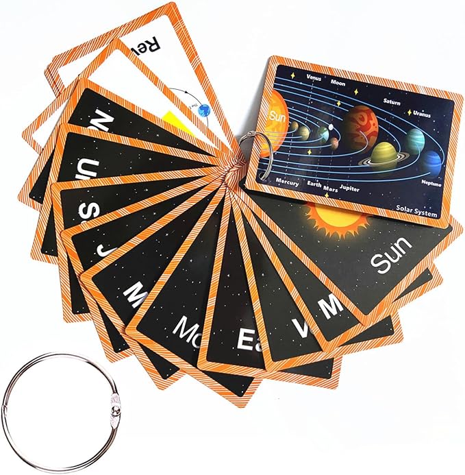 Set of Solar System Flash Cards by SANTSUN