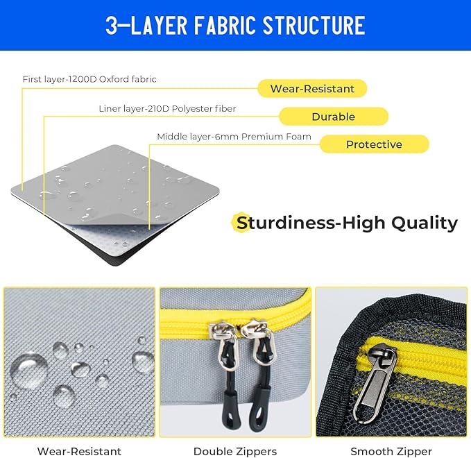 ECHSRT Big Pencil Case, Aesthetic Portable Zipper Pencil Bag with Hidden Pocket, Special Pouch for Men Women Adults, Stationery Organizer Pen Cases for Office Travel, Grey-DeskLoop Office