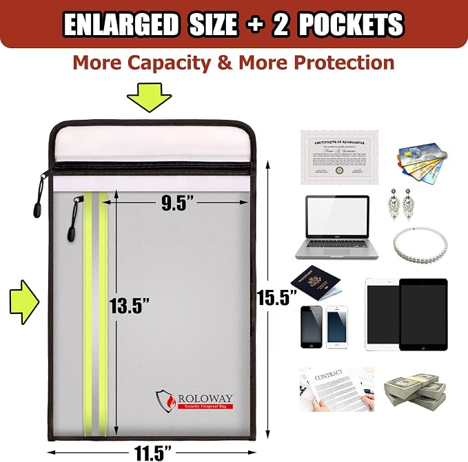 ROLOWAY Fireproof Document Bag - Image 4