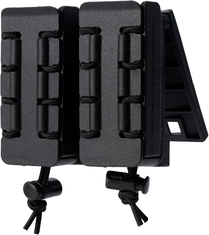 TACNEX Pistol Mag Holder w/Belt MOLLE Rotatable Adjustable Clip 9mm Magazine by TACNEX
