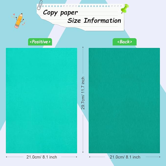 105 Pcs Carbon Transfer Paper 11.7 x 8.3 Inch Tracing Carbon Graphite Copy Paper - Image 2