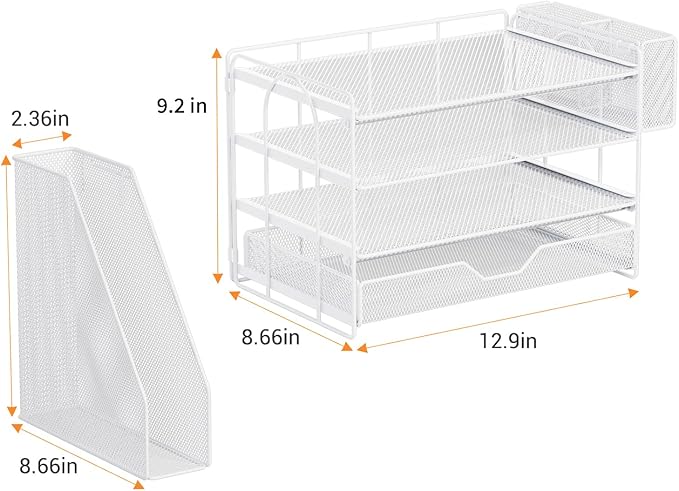 OPNICE 4-Tier Desk Organizer and Accessories, Desktop File Organizer - Image 4