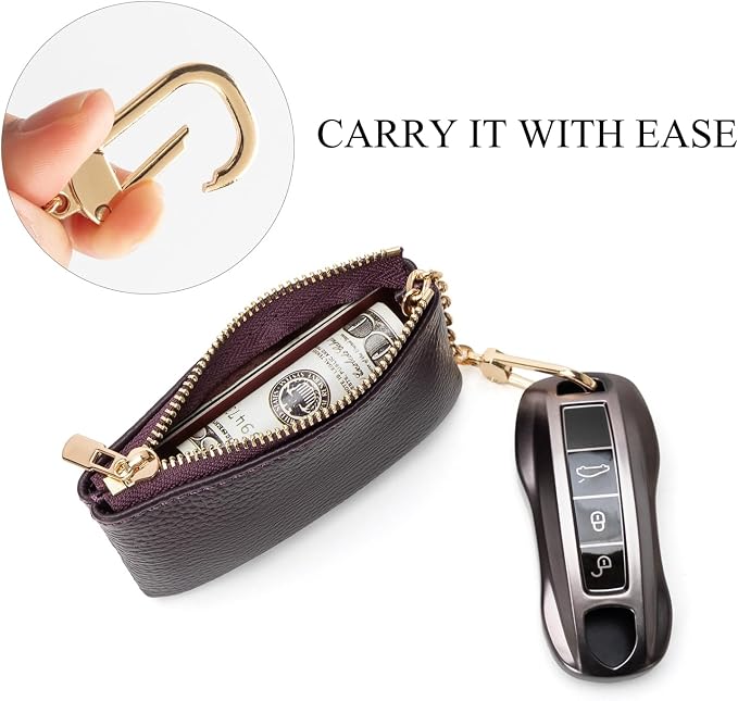 Full Grain Leather Coin Purse - Image 6