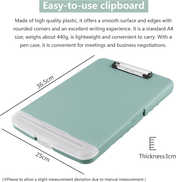SFLHHDM Storage Clipboard with Pen Holder, High Capacity Clipboards - Image 6