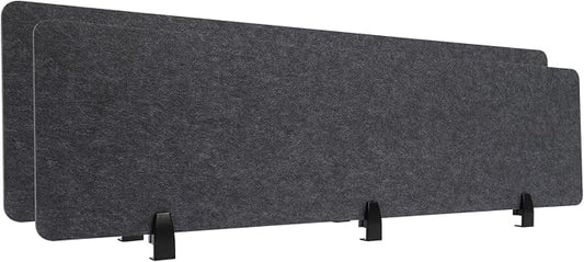 2pcs Privacy Panel, Standing Desk Divider 60"x16" Desktop Office Furniture by Unknown