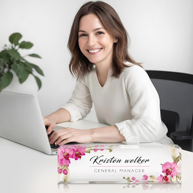 Gowelly Desk Name Plate Personalized, Custom Name Plate - Image 3
