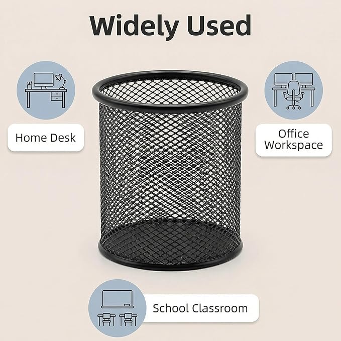 Pen Holder Mesh Pencil Holder Metal Pen Holder Cup Pencil Cup Holder - Image 8