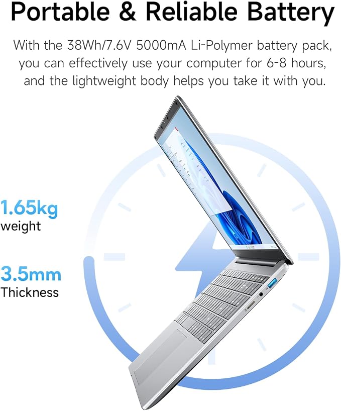 15.6 Inch Laptop with Office 365, 4GB RAM, 128GB Storage Expandable 1TB - Image 6