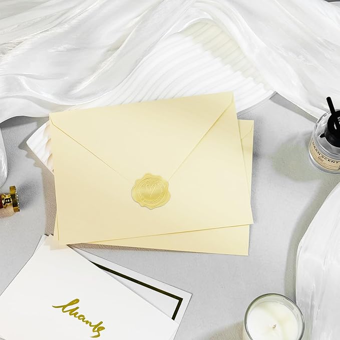 100 PCS Cream Colorful A7 Envelopes - Image 6