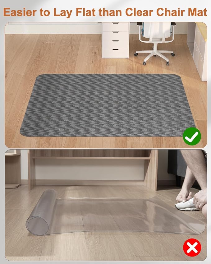 Blvornl Large Office Chair Mat for Hardwood Floor, Rolling Chair Mat for Hard - Image 7