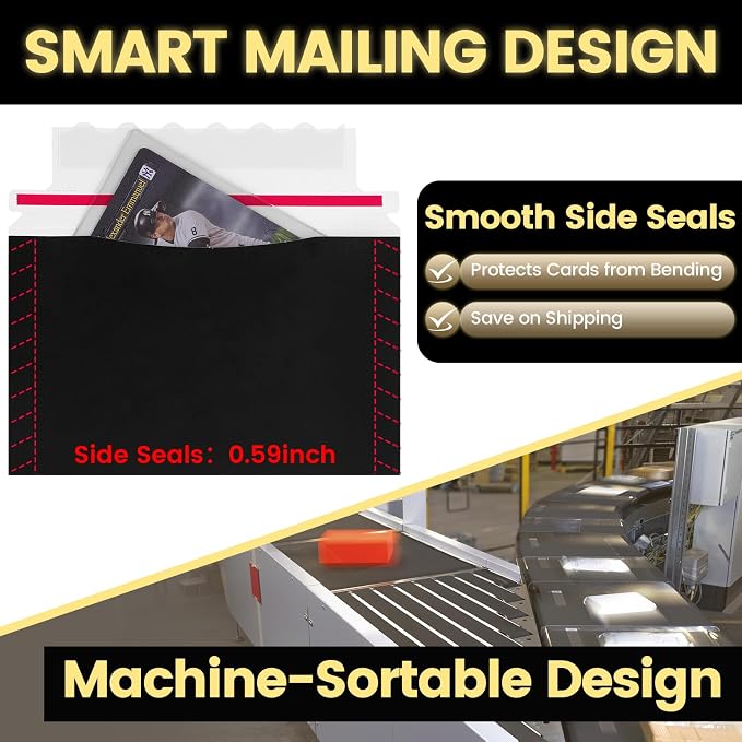 180 Pack Mailer Trading Card Envelopes，7" x 4.35" Trading Card Mailers - Image 2