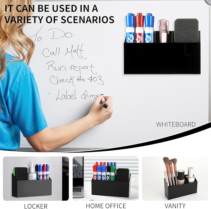 Lingshare Acrylic Magnetic Dry Erase Marker Holder - Image 6