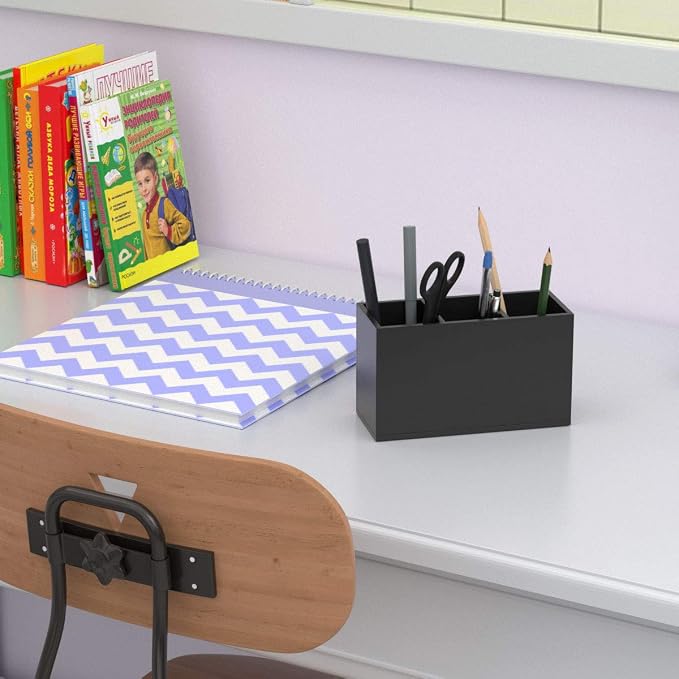 NIUBEE Acrylic Pen Holder 3 Compartments - Image 6