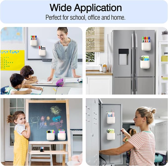 MoKo Magnetic Dry Erase Marker Holder 2Pack, Magnetic Marker Holder - Image 6