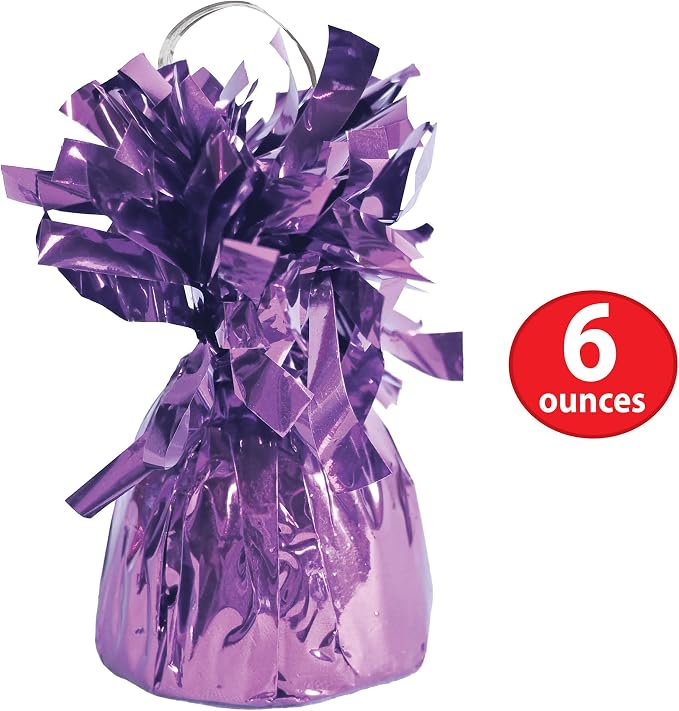 Beistle Metallic Wrapped Balloon Weight – 12 Pack, Party Decoration Accessories - Image 2