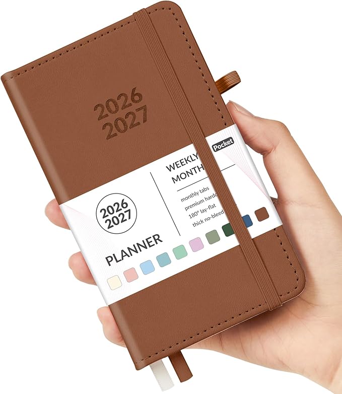 Forvencer Pocket Planner 2026-2027, Weekly Monthly Planners by Forvencer