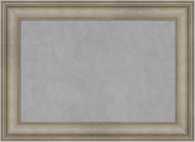 Amanti Art Silver Framed Magnetic Board 21x29 Medium Vision Board by AmantiArt