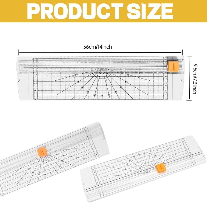 Paper Cutter Slider Mini Small，14 Inch Paper Trimmer, Papercutter Slicer - Image 2
