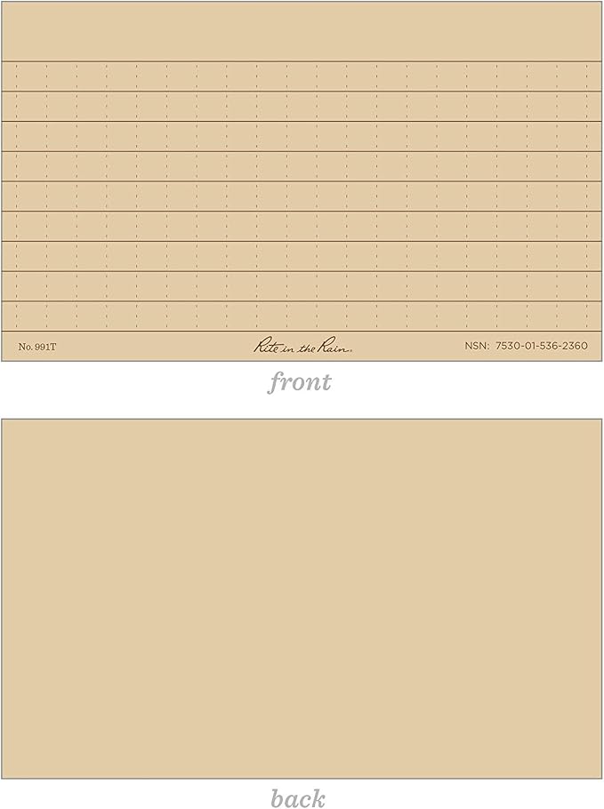 Rite in the Rain Weatherproof Index Cards, Universal Pattern - Image 8