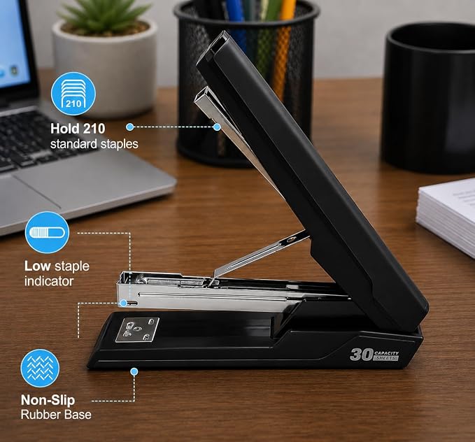 Metal Stapler with 830 Staples, Office Stapler, Staplers - Image 6