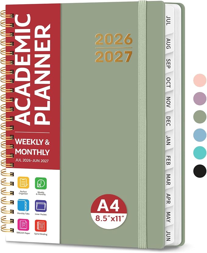Planner 2026-2027 for Women & Men, Academic Monthly and Weekly Calendar Planner - Image 2