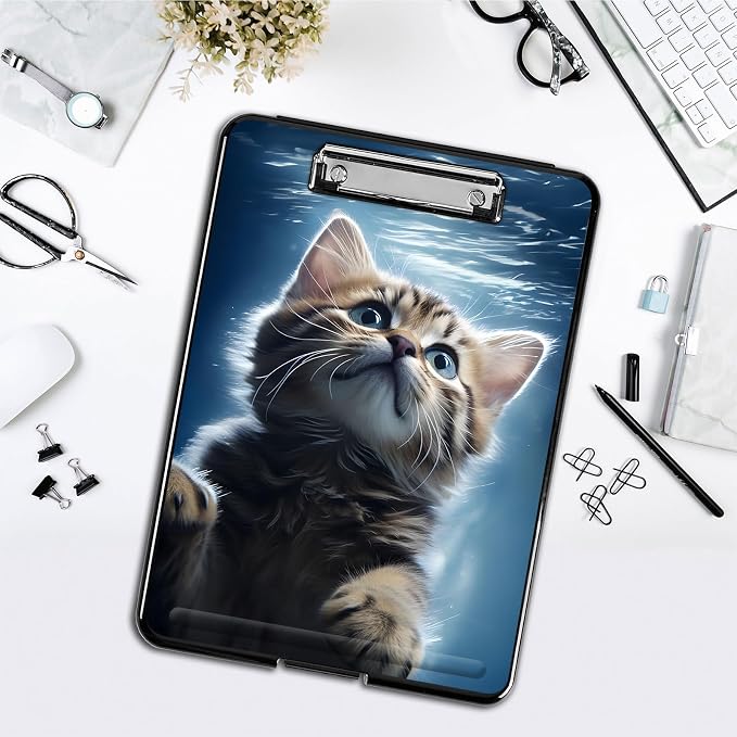 Clipboard with Storage, Office Supplies Nursing Clipboards Folder with Pen - Image 4