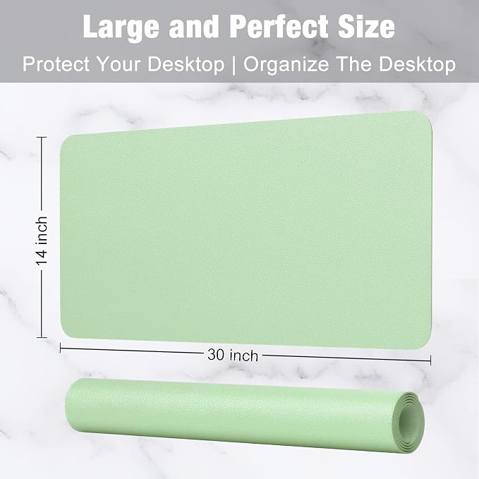 Hsurbtra Desk Pad, XL Extended Mouse Pad, Waterproof Desktop Blotter Protector - Image 3