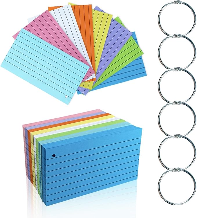 TFLFL Index Cards 3x5 Inch, Thin Note Cards Paper, Study Card Memo Scratch Pad - Image 9