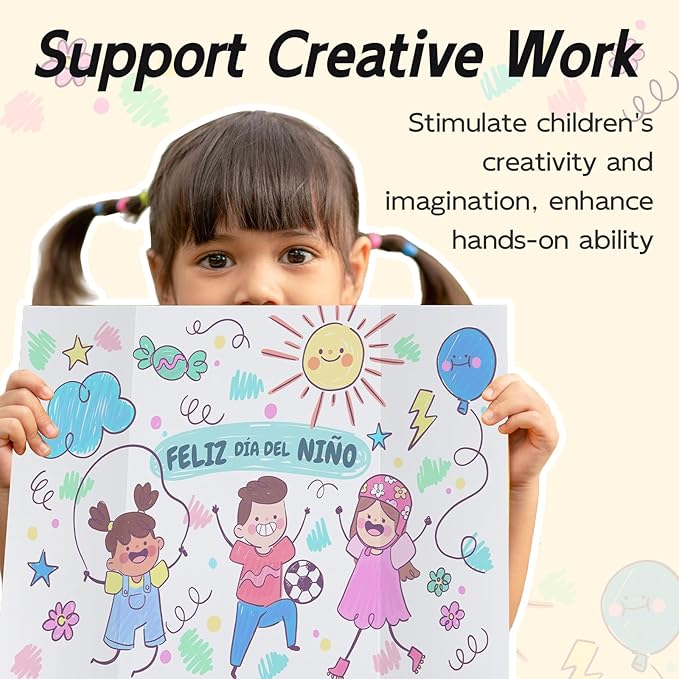 12 Pack Trifold Poster Board, 28x40 Inches White Presentation Board, Portable Display Board for Science Fair, School DIY Project and Business Exhibitions-DeskLoop Office