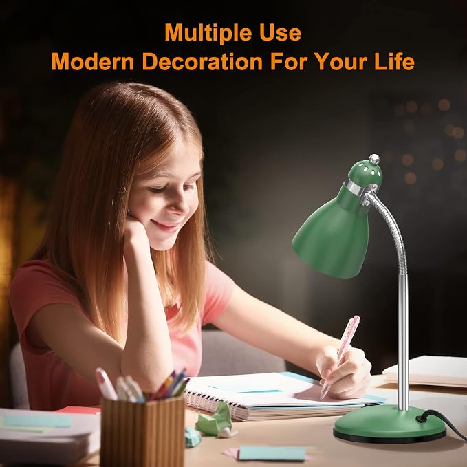 LEPOWER Metal Desk Lamp, Adjustable Goose Neck Table Lamp, Eye-Caring Study - Image 7