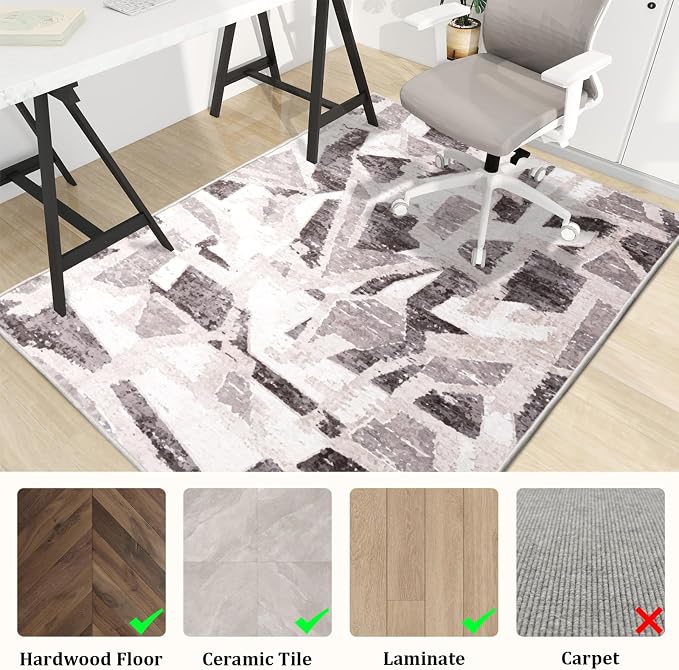 Office Chair Mat for Hardwood Floor, Machine Wash - Image 3