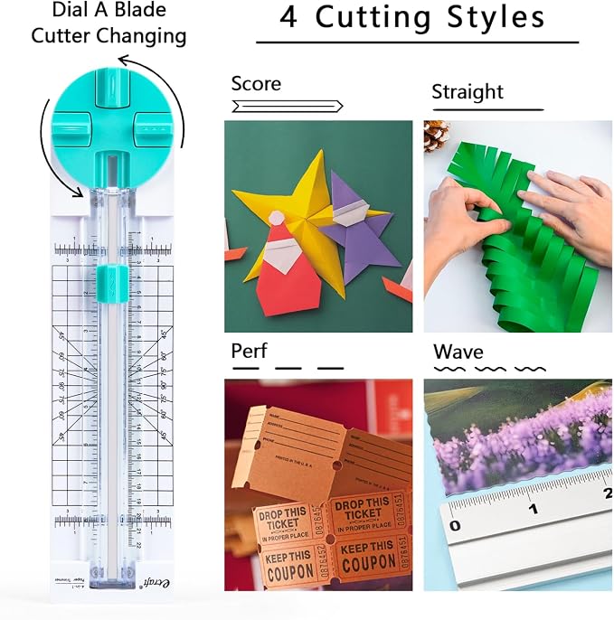 Paper Trimmer Craft Paper Cutter: 4 Style Multi-Function Scrapbooking Tool - Image 2