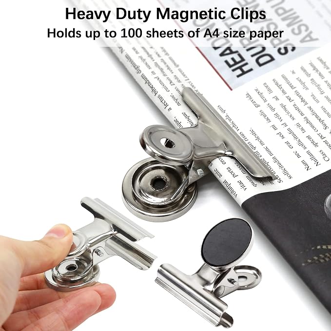 Magnetic Clips 2 inch, Heavy Duty Magnet Metal Clips - Image 3