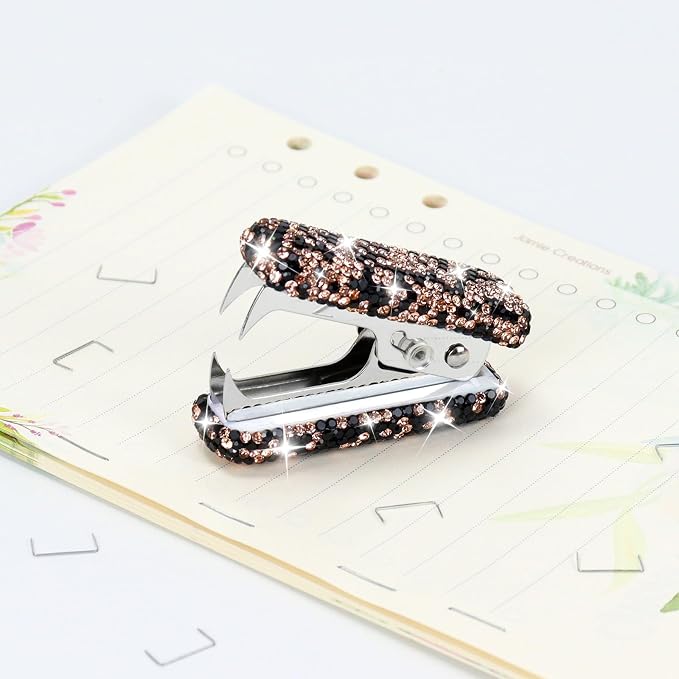 MultiBey Acrylic Staples Remover, Handmade Rhinestone Crystal Staple Removal - Image 2