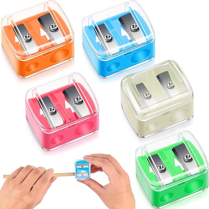 Chuangdi 5 Pack Makeup Pencil Sharpener Plastic Lip Liner Pencil Eyeliner by Chuangdi