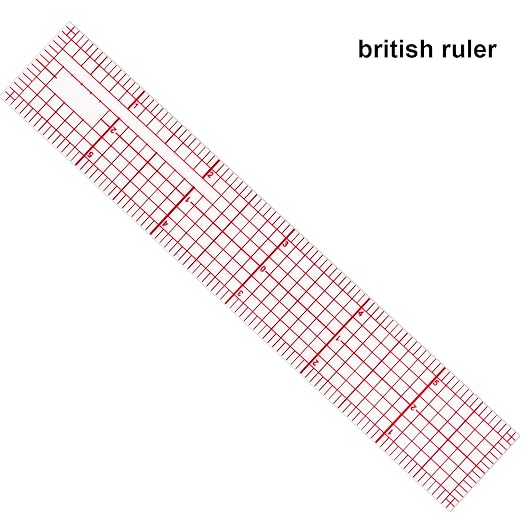 Pelopy 4 Pieces Clear Plastic Ruler Grid Transparent Ruler Plastic Straight - Image 2