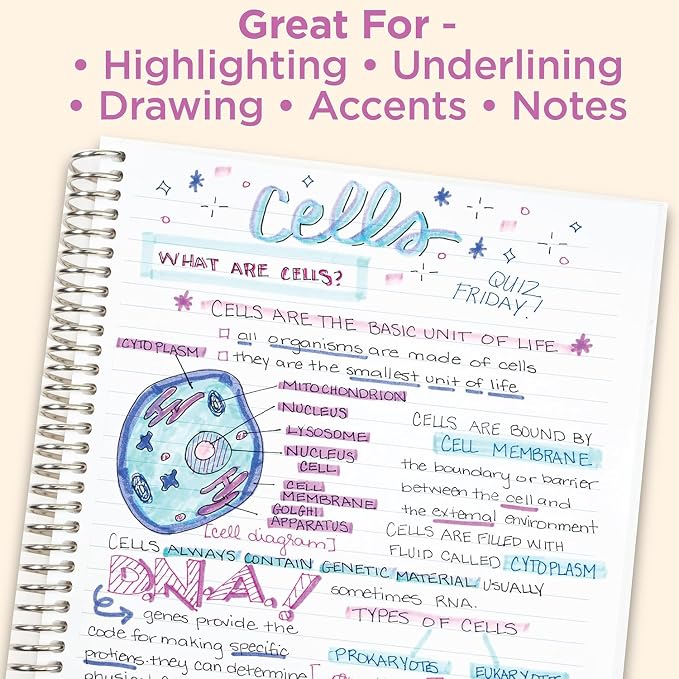 Zebra Pen Journaling Set, Includes 7 Mildliner Highlighters and 7 Sarasa Clip - Image 7