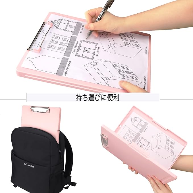 SFLHHDM Clipboards with Storage, Storage Clipboard with Low Profile Clip - Image 9