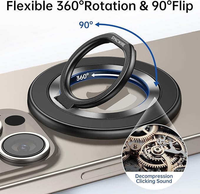 SYNCWIRE Magnetic Phone Ring Holder - Image 2