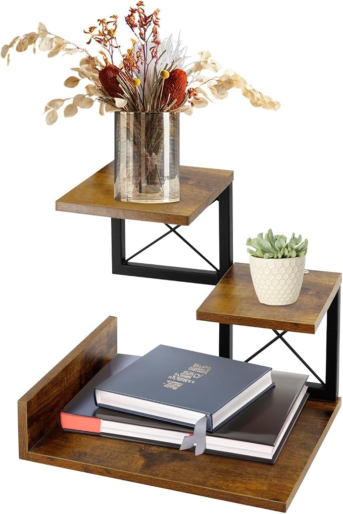 Jolitac Wood Desktop Shelf, Desktop Organizer Office Storage Rack Adjustable by Jolitac