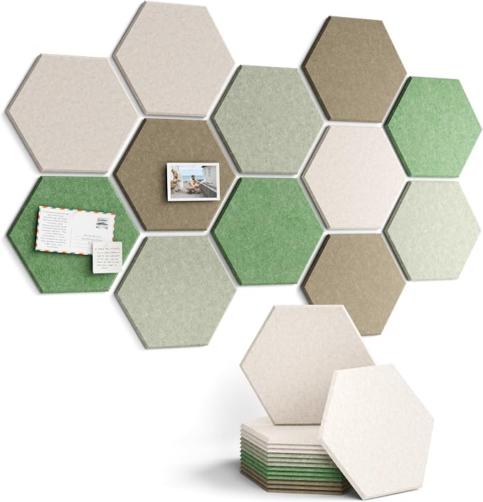 Fluxynara Hexagon Cork Board Alternative by FLUXYNARA