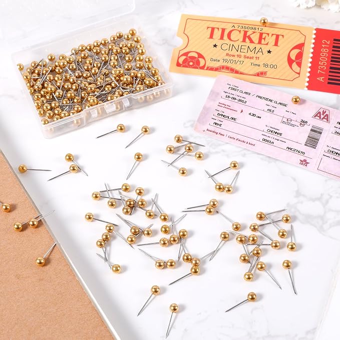 200pcs Map Push Pins, Map Tacks Round Head Map Pins - Image 4