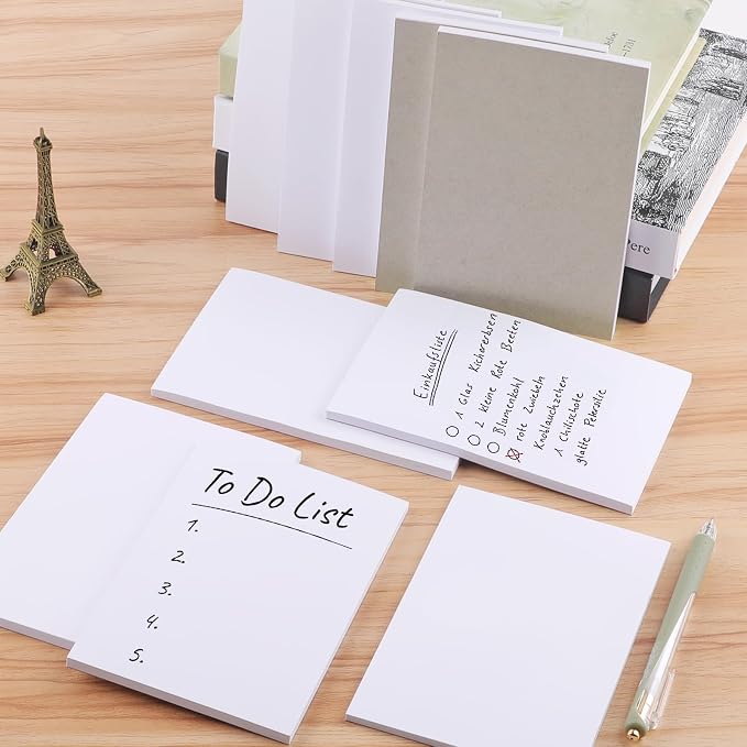 Hoiny Note Pads 4x6 In, 10 Pack Blank Server Notepad, 50 Sheets Per Scratch - Image 7