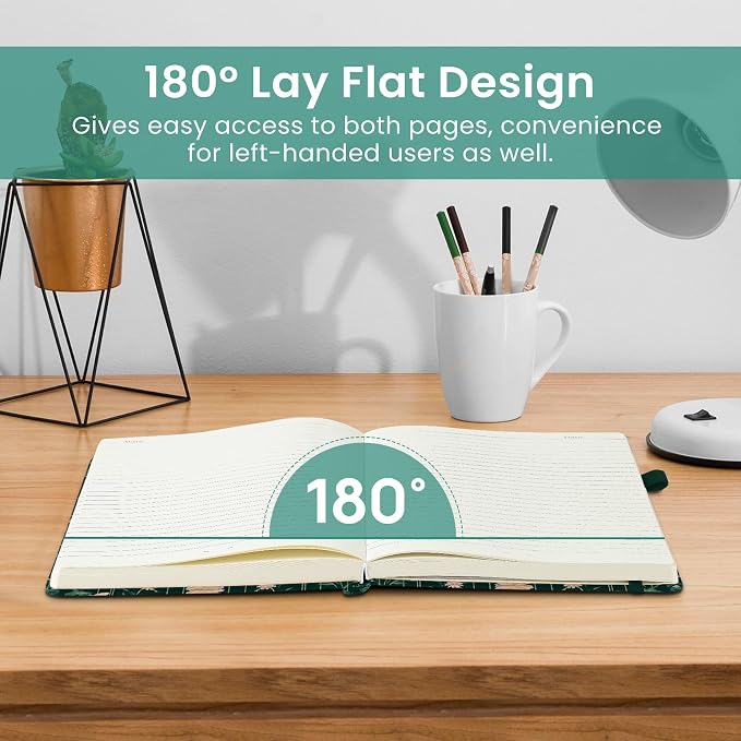 Lined Journal Notebook for Women & Men, Hardcover Leather Journal for writing - Image 4