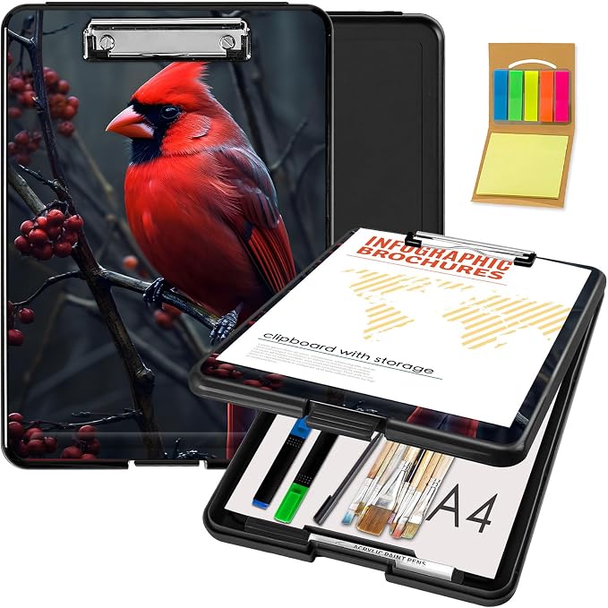 Clipboard with Storage, Office Supplies Nursing Clipboards Folder with Pen by CAPAUNVDA