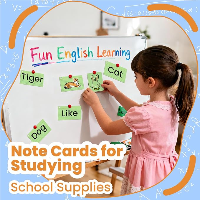 300 Count Green Index Cards 3x5 Inch - Image 4