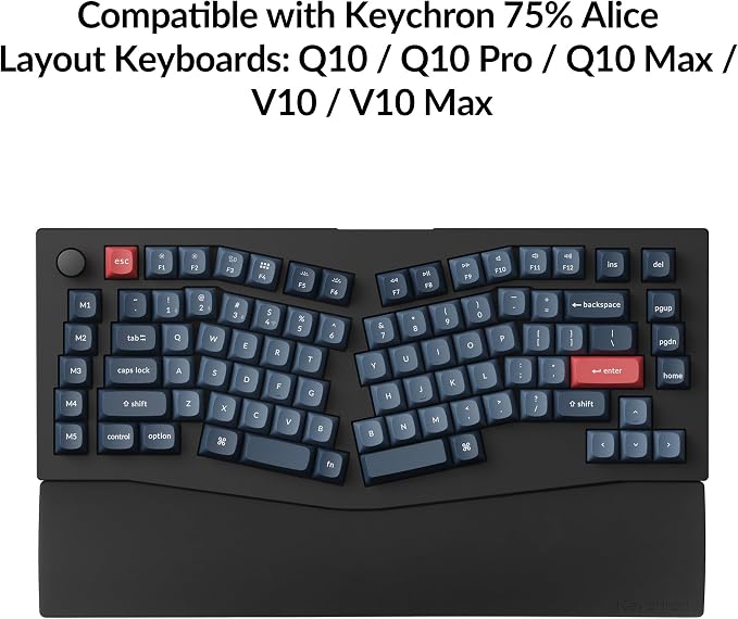 Keychron Black Silicone Wrist & Palm Rest, 14.96" - Image 2