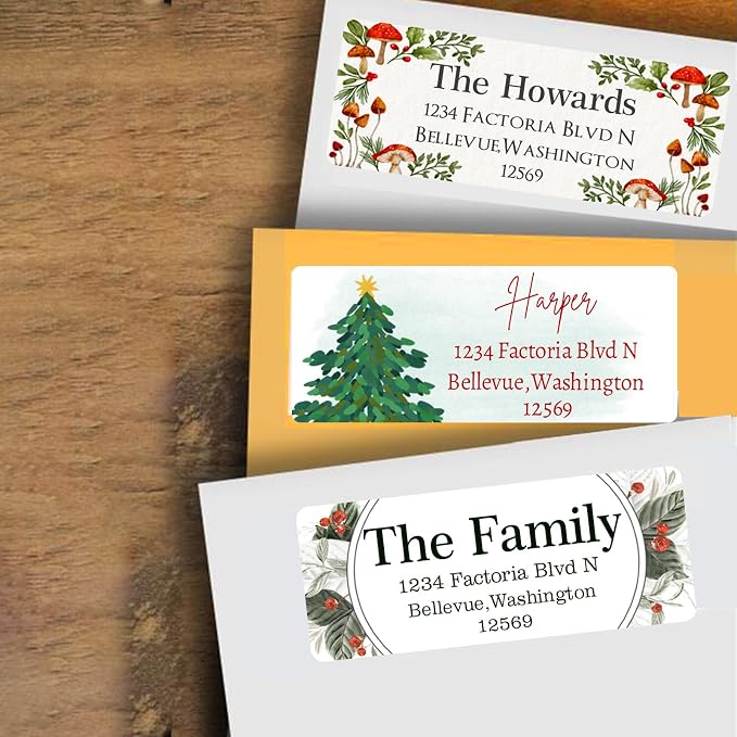 Christmas Return Address Labels Personalized - Image 5