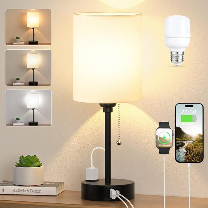 Small Bedside Table lamp for Bedroom by DicooolDirect